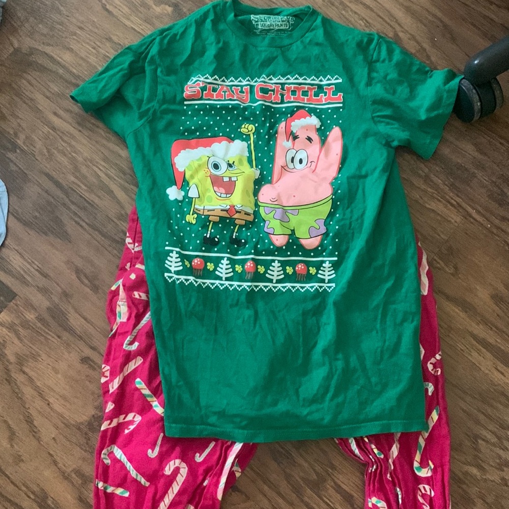 Spongebob Christmas Pajama Set